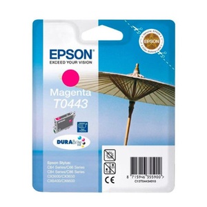 Epson, Epson T0443 DURABrite Ink magenta Tintenpatrone, EPSON EPSON T0443 Druckerpatrone Magenta passend für: PM-A 550;PM-A 700;PX-V 500;Stylus C3650;Stylus C64;Stylus C64 PE;Stylus C64 Photo;Stylus C64 Photo Edition;Stylus C65;Stylus C66;Stylus C66 Photo;Stylus C66 Photo Edition;Stylus C84;Stylus C84 PE