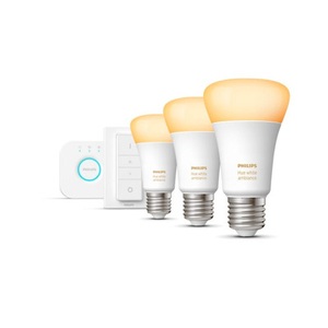 Philips, Philips Hue Leuchtmittel E27, Bluetooth, Philips Hue White Ambiance E27 3er Starter-Kit