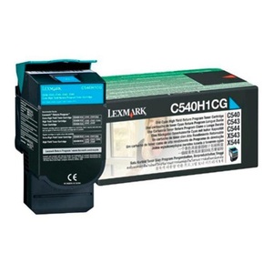 Lexmark, Lexmark C540H1Cg cyan Toner-Modul, Lexmark Toner, blau, Prebate, C540H1CG, (2'000 Seiten)