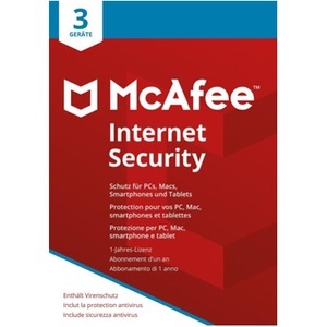 Mc Afee, Mc Afee Internet Security 2018 3 Devices Physisch (Box), McAfee Internet Security 3 Geräte Security Software ? Antivirus Software