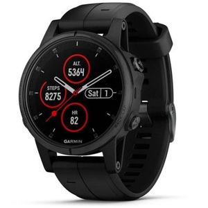 Garmin, Garmin Fenix 5S Plus Sapphire Schwarz 42mm Smartwatch, Garmin f?nix 5S Plus Sapphire Uhren Unisex