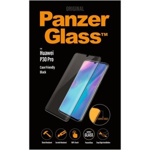 PanzerGlass, PanzerGlass Huawei P30 Pro Panzer Glas Display Schutzfolie Case Friendly mit Rahmen Schwarz (5336), 