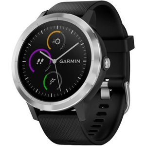 Garmin, Garmin Vivoactive 3 - schwarz/silber Smartwatch, 
