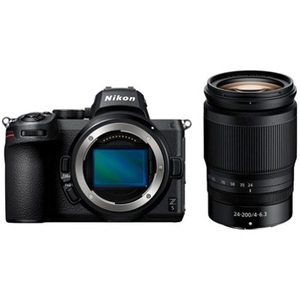 Nikon, NIKON Z 5 Body + NIKKOR Z 24-200mm f/4-6.3 VR - Systemkamera (Fotoauflösung: 24.3 MP) Schwarz, NIKON Z 5 Body + NIKKOR 24-200mm f/4-6.3 VR - Systemkamera Schwarz