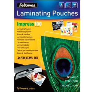 Fellowes, Fellowes A5 Laminierfolie - 100 Mikron, FELLOWES Laminiertasche A5 5351002 glanz, 100my 100 Stk