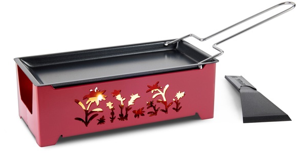 undefined, Raclette-Ofen mit Kerzen Blumen, Raclette-Ofen mit Kerzen Blumen