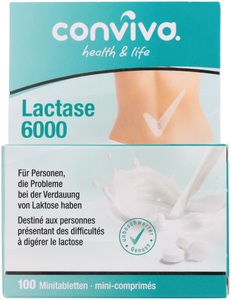 Conviva, conviva Lactase 6000 Minitabletten 100 Stück, conviva Lactase 6000 Minitabletten 100 Stück