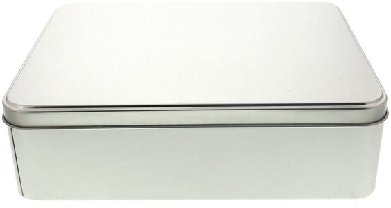 Diverse, Blechdose carré gross, 