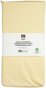 Inhouse NEXT, Inhouse NEXT Duvet Satin Uni kamille 160x210, Inhouse Duvet Gots Satin 160x210 kamille