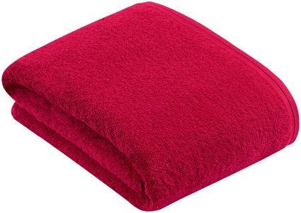 Vossen, Vegan Life Badetuch Vegan Life Badetuch, VOSSEN - Vegan Life Badetuch, 100x150 cm, Purpurrot