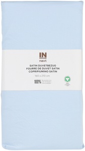 Inhouse NEXT, Inhouse NEXT Duvet Satin Paspel 160x210 hellblau, Inhouse Duvet Gots Satin Paspel 160x210 hellblau