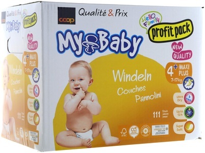 My Baby, My Baby Windeln Grösse 4+ Maxi Plus Profit Pack 111 Stk., My Baby Windeln Grösse 4+ Maxi Plus Profit Pack, 9-15kg, 111 Stück