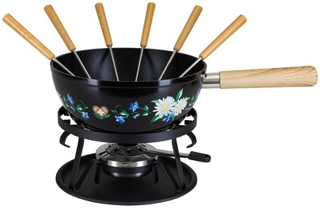 undefined, Käsefondue-Set Landliebe aus Aluminium, 9-teilig, Käsefondue-Set Landliebe aus Aluminium, 9-teilig