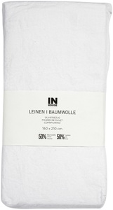 Inhouse, Inhouse Duvet Leinen Fifty-Fifty offwhite 160x210, Inhouse Duvet Leinen Fifty-Fifty offwhite 160x210