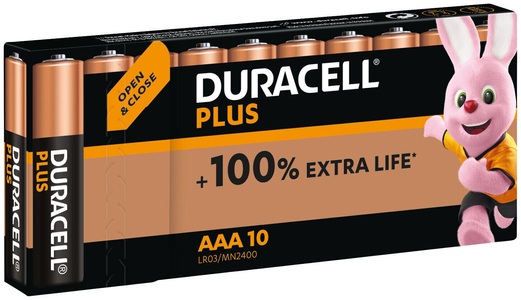 Duracell, Duracell Batterien Plus Aaa/Lr03 10St, Duracell Batterien Plus Aaa/Lr03 10St