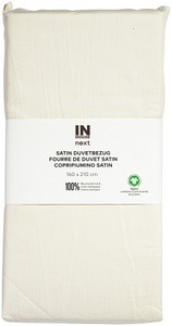 Inhouse NEXT, Inhouse NEXT Duvet Satin Uni ecru 160x210, Inhouse Duvet Gots Satin 160x210 ecru