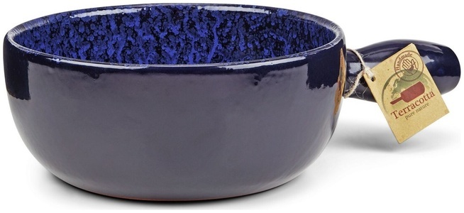 Nouvel, Nouvel Fonduetopf »Porto Blau«, Ton, Nouvel Käsefondue-Caquelon Porto blau 22cm