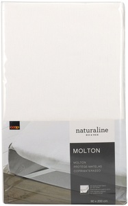 Naturaline Textil, Naturaline Molton 90x200cm Weiss, Naturaline Textil Naturaline Molton 90x200cm Weiss