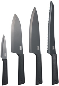 Kuhn Rikon, Kuhn Rikon - COLORI®+ Messerset grau 4 Stk, Kuhn Rikon - COLORI®+ Messerset grau 4 Stk