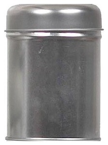 Diverse, Blechdose rund, Dose rund silber 7.5x5cm