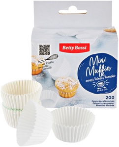 Betty Bossi, Betty Bossi Papierbackform weiss 4 cm, Betty Bossi Papierbackform weiss 4 cm