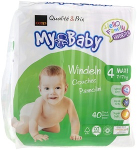 My Baby, My Baby Windeln Grösse 4 Maxi 40 Stk., 