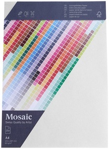 Artoz, Artoz Mosaic Bogen A4 weiss 25 Stück, Artoz Mosaic Bogen A4 weiss 25 Stück