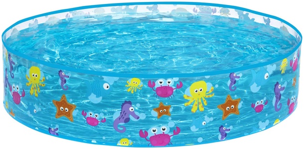 Bestway, Bestway Sparking Sea Pool Kinder-Pool, Bestway® Fill 'N Fun? Planschbecken Bunte Ozeanwelt 122 x 25 cm