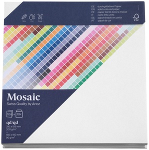 Artoz, Artoz Mosaic Karten/Kuverts qd weiss je 10 Stück, Artoz Mosaic Karten/Kuverts qd weiss je 10 Stück