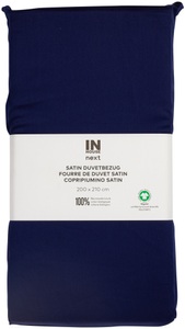 Inhouse NEXT, Inhouse NEXT Duvet Satin Uni marine 200x210, Inhouse Duvet Gots Satin 200x210 marine