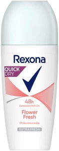 Rexona, Deo Roll-on Flower Fresh 0% Aluminiumsalze Damen 50ml, 