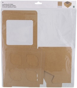undefined, Cupcake Box für 4 Stück braun, Cupcake Box für 4 Stück braun