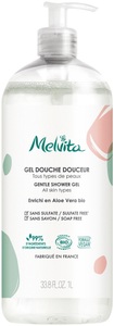 Melvita, Melvita Essentiels Sanftes Duschgel Aloe Vera 1L, Melvita Gel-Spülung Großformat