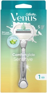 Gillette, Venus Gillette Rasierer Comfortglide Sensitive mit 1ner Klinge, Venus Gillette Rasierer Comfortglide Sensitive mit 1ner Klinge