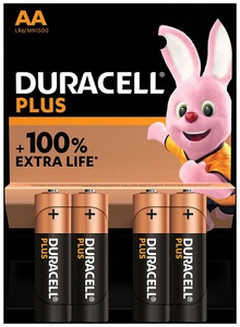 Duracell, Duracell Batterien PLUS AA/LR6 4 Stück, 