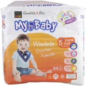 My Baby, My Baby Windeln Grösse 5+ Junior Plus, 12-17kg, 34 Stück, My Baby Windeln Grösse 5+ Junior Plus, 12-17kg, 34 Stück