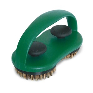 Big Green Egg, Doppelter Grillrost- und Pizzastein-Schrubber, Grill-Reinigungsbürste, 