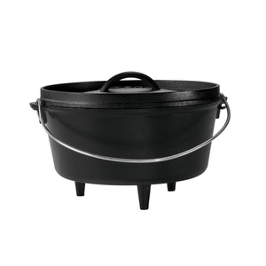 Lodge, Dutch Oven 7.6 Liter, RUMO BARBEQUE Grilltopf Camp Dutch Oven, 7.6 L