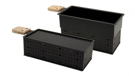 Cookut, Fondue-Raclette Set, Set Lumi metall schwarz / Für Raclette & Fondue mit Kerzen - 2 Personen - Cookut schwarz en metall