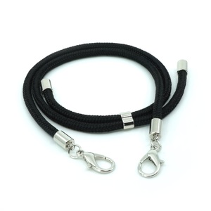 ROOST, ROOST Maskenhalter Kordel 1 Stk. 301930014 Schwarz, Maskenhalter Kordel Schwarz/Silber