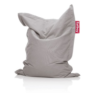 Fatboy, Fatboy Junior stonewashed silver grey, FATBOY - Sitzsack FATBOY - sw silber - Textil - 100/130/30 cm