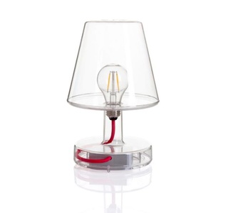 Fatboy, Fatboy LED-Tischleuchte Transloetje transparent, FATBOY - Outdoor Tischleuchte FATBOY TRANSLOETJE - transparent/rot - Kunststoff - 16.5/16.5/25.5 cm