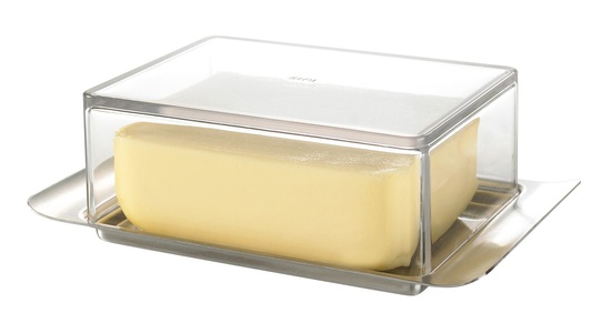Gefu, Gefu Butterdose metall, kunststoff , 33620 , Transparent , 11x6x16.7 cm , 0054300123