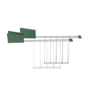 ALESSI, Plissé Toasterrack grün, Toasterzange Plissé plastikmaterial grün / 2er-Set - Alessi grün en plastikmaterial