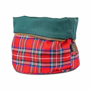 Diverse, Kartoffeltasche beheizbar kariert rot, Brottasche aus Baumwolle 20cm beheizbar, kariert rot