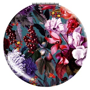 Trendform, Klappspiegel BLUMENBOUQUET, Klappspiegel Blumenbouquet petrol