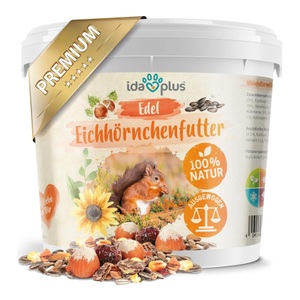 IdaPlus, IdaPlus Edel Eichhörnchenfutter - artgerechtes Ganzjahres Futter im praktischen Eimer
