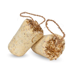 Lyra Pet, Lyra Pet Fettriegel mit Mehlwürmern 12er Vogelfutter, Lyra Pet Fettriegel mit Mehlwürmern 12er Vogelfutter