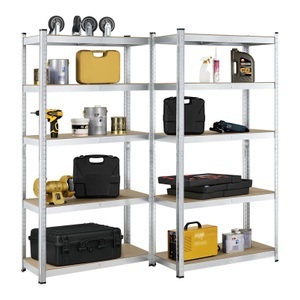 Hauptner, Hauptner 2er Set Lagerregal 180 x 90 x 40 cm, Hauptner 2er Set Lagerregal 180 x 90 x 40 cm - Verzinkt -