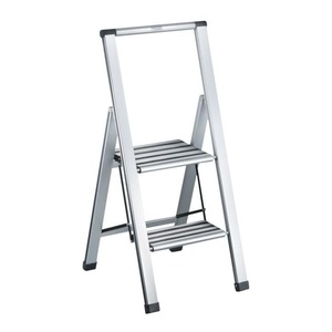 Technocraft, Technocraft - Alu-Klappleiter, 2 Stufen neu 2020, technocraft Alu-Klappleiter - Grau -